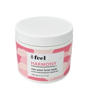 Feel Harmony Rose Petal Facial Mask Ultra Concentrated Toning Gel 3.4 oz.